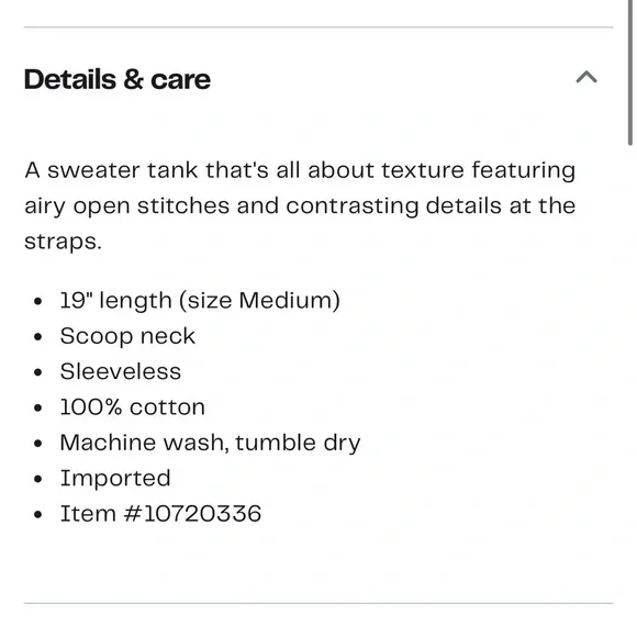 Madewell Beige Knit Tank with Black Trim - Picture 7 of 12